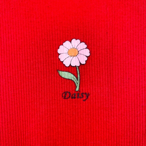 Forever 21 Red Daisy Tank - Picture 3 of 4